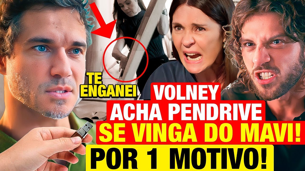 MANIA DE VOCÊ: Volney ACHA PENDRIVE que Mércia escondeu e SURPREENDE TODOS! Resumo capítulo de hoje