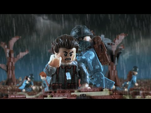 Lego WW1 Verdun - Battle in the Rain - stop motion