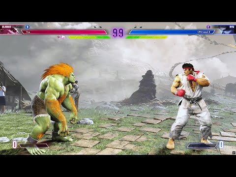 Blanka vs Ryu (Hardest) - Street Fighter 6. | Epic Battle