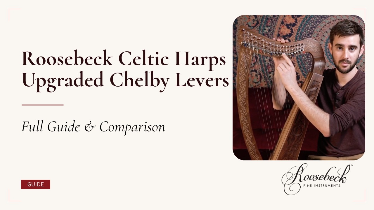 Roosebeck Minstrel Celtic Harp, 29-String Rosewood