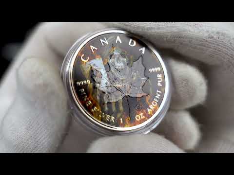 Unboxing 2022 Canada 1 oz Silver "Maple Leaf | Grim Reaper – Armageddon" Colored BU Special Edition