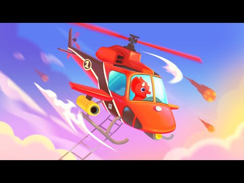 Dinosaur Helicopter Kids Games Video