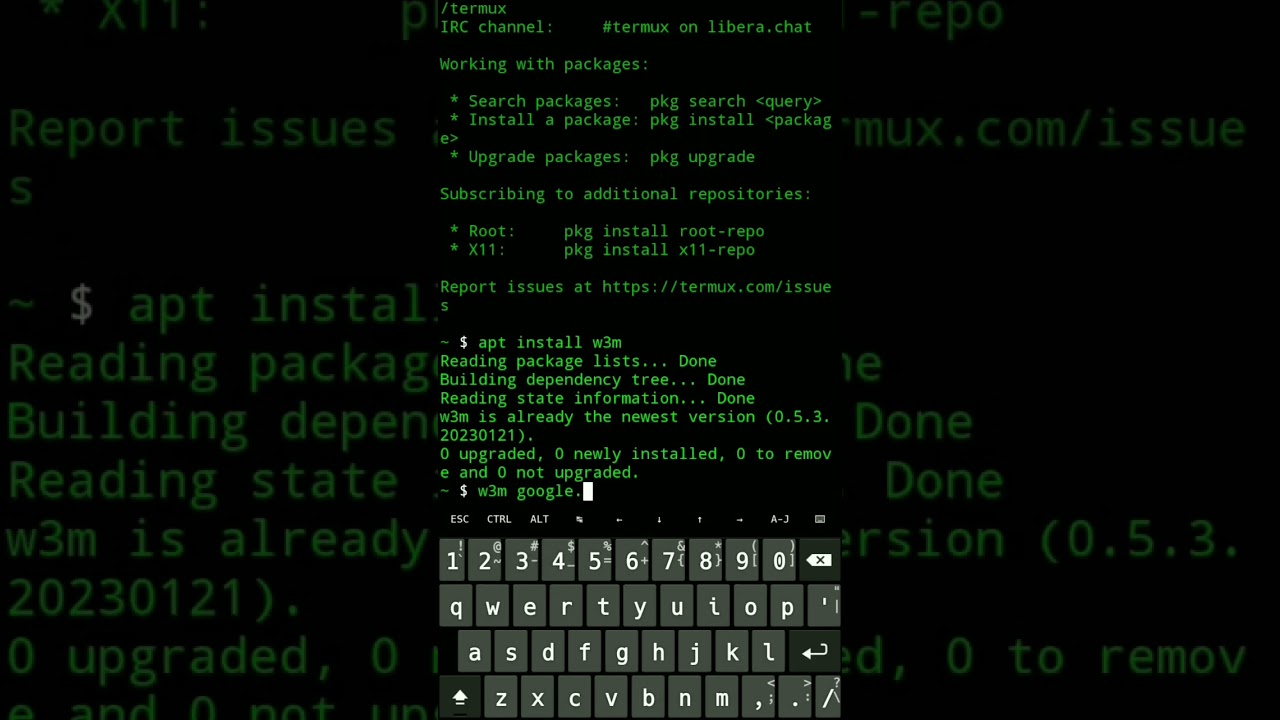 Google In Termux 🤯🤯🤯 #shorts #termux