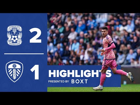 Highlights: Coventry City 2-1 Leeds United | EFL Championship
