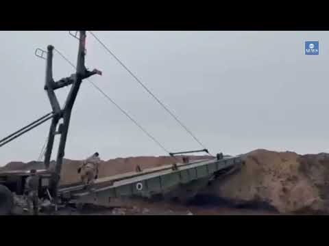 Mechanized bridges TMM-3M2 of the Russian army were seen near Bakhmut. | Ukraine Russia War