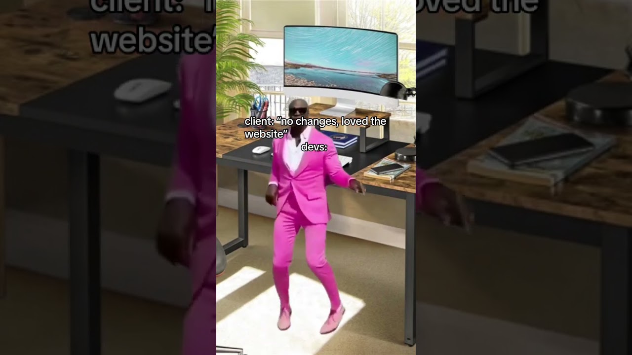 When the Client Loves Your Work at First Sight 😍#codingmoments #codingmemes #devlife #devcommunity