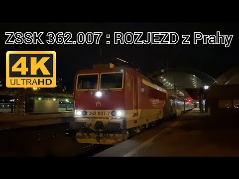 ZSSK 362.007 : ROZJEZD z žst. Praha hl.n.