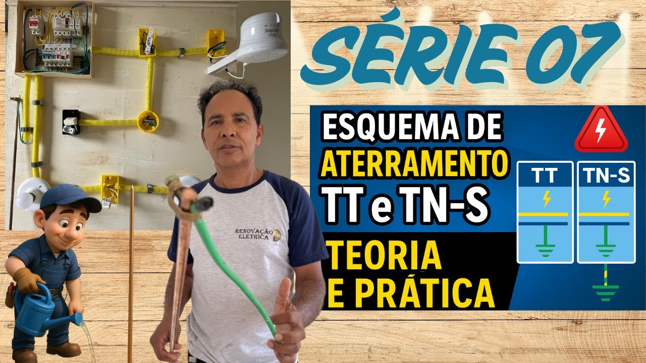 ESQUEMA DE ATERRAMENTO TT e TN-S TEORIA e PRÁTICA! EVITE ERROS!