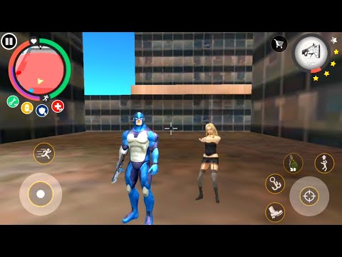 Glider control on city cursed place | Rope hero vice town game | Gaming section new Android game