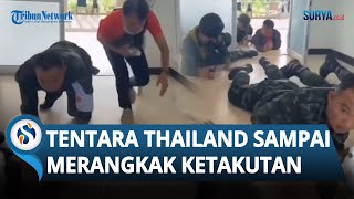 Rekaman Mengerikan Tentara Thailand Merangkak Ketakutan saat Roket Kamboja Hancurkan Rumah Sakit