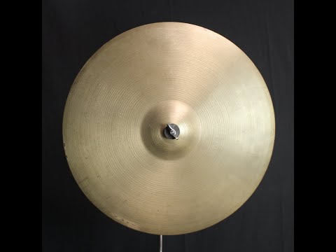 Vintage Zildjian 21" 1970's Thin Stamp A Rock Ride - 3363g (video demo) image 3