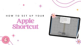 How To Set Up Your Apple Shortcut For Your Digital Planner