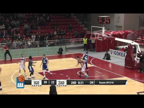 Vuk Radivojević was unstoppable - three pointer from downtown