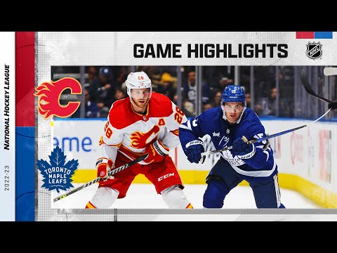 Flames @ Maple Leafs 12/10 | NHL Highlights 2022
