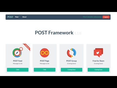 Install POST Framework v.1.1.0 (Social Media Manager)