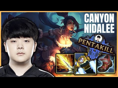 DK CANYON EUW BOOTCAMP - CANYON NIDALEE VS LEE SIN JUNGLE - PATCH 11.19