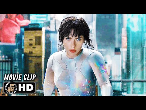 GHOST IN THE SHELL Clip - "Invisible Chase" (2017)