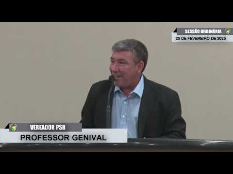 CMBTE - USO DE TRIBUNA PELO VEREADOR PROFESSOR GENIVAL - PSB  NA SESSÃO ORDINÁRIA DE 20/02/2025