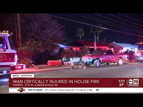 House fire near 27th Avenue and Indian School Road leaves one person in critical condition