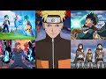 All Fortnite X Anime Crossover Collab Trailers Naruto DBZ MHA AOT JJK Cutscenes