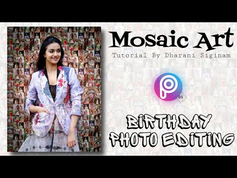 Birthday Photo Editing in PicsArt | Photo Mosaic Effect Editing in PicsArt | PicsArt Photo Editing 🔥