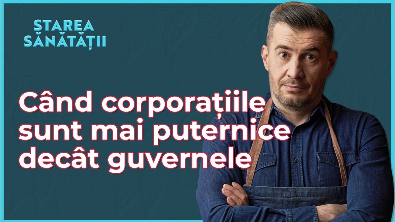 Cele patru industrii care ne bagă în groapă. La propriu. Avem date, metode, tot! Starea Sănătății 52