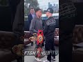 DEVIN HANEY COMES FACE TO FACE WITH GEORGE KAMBOSOS JR IN FIRST FACE OFF SINCE FIRST FIGHT!
