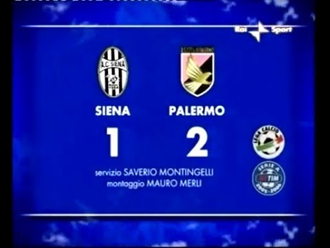 2005-06 (3a - 18-09-2005) Siena-Palermo 1-2 [Terlizzi,Locatelli,Makinwa] Servizio D.S.Rai2
