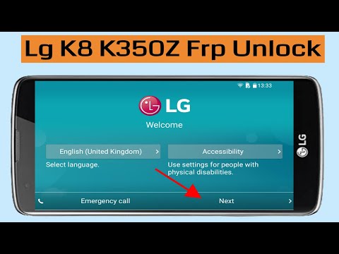 Lg K8 K350Z Bypass Frp Lock/Remove Google Account
