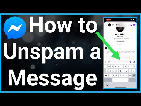 How To Unspam Messages On Messenger