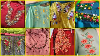 3D hand embroidery designs / unique style hand embroidery designs for dresses