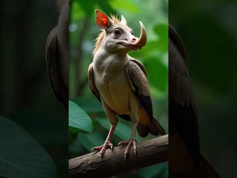 Jungle Chimera: The Warthog-Bird Hybrid #bird #nature #wildlife