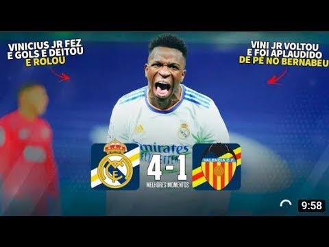 Real Madrid 4 x 1 Valencia - O Show de Vinicius Junior