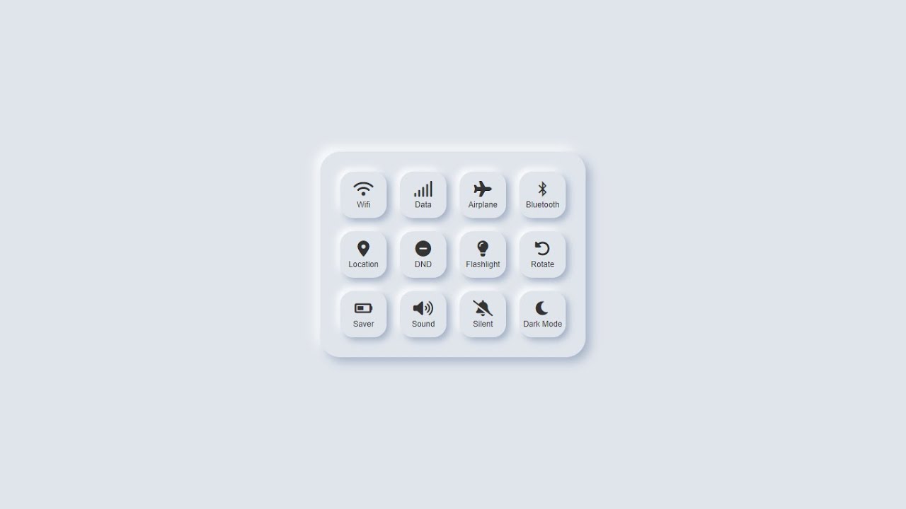 Neumorphic Toggle Button Designs using HTML CSS and Javascript
