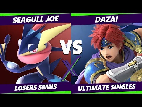 S@X 341 Losers Semis - Seagull Joe (Greninja, Diddy Kong) Vs. Dazai (Roy, Lucina) Smash Ultimate