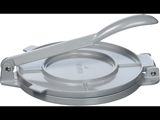 Vídeo relacionado con Fockety Prensa para Tortillas, 6,3 Pulgadas Aleación de Aluminio Tortilla Prensador de Tortillas de Harina Prensa para Tacos Roti Maker con Mango Plegable, Prensa de Masa para el