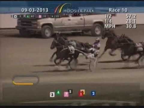 Hoosier Park Race 10 2yo Filly Pace Gold Series 9/3/2013 Time 28.1 57.2 1:25.4 1:54