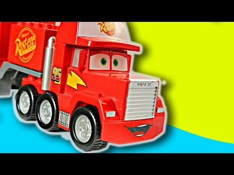 Baby Toy Cars - Car Bowling Madness with Mack (Video for Kids) McQueen Team