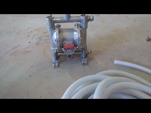 Air operated diaphragm pump for waste oil