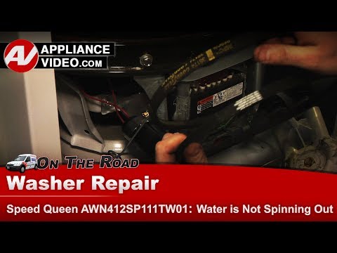 Speed Queen Washer Repair - Water Not Draining - Belt