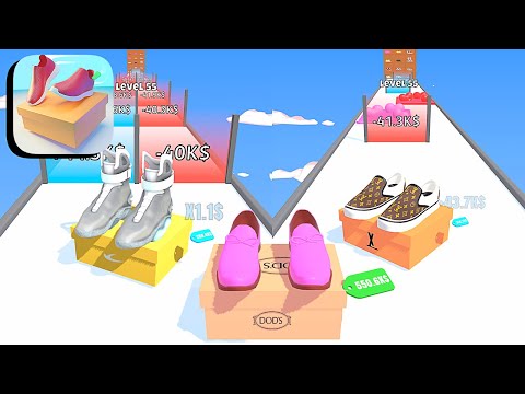 Shoes Evolution 3D - All Levels Gameplay Android,ios (Levels 53-55) - YouTube