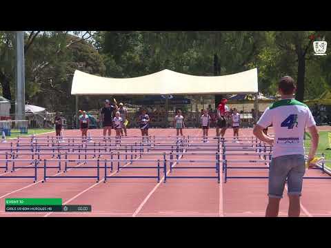 Girls U9 60m Hurdles Heat 6: 2024-25 State Combined Event Championships