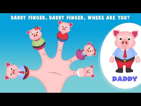 The Finger Family Pig Family Nursery Rhyme | Pig Finger Family Songs Video