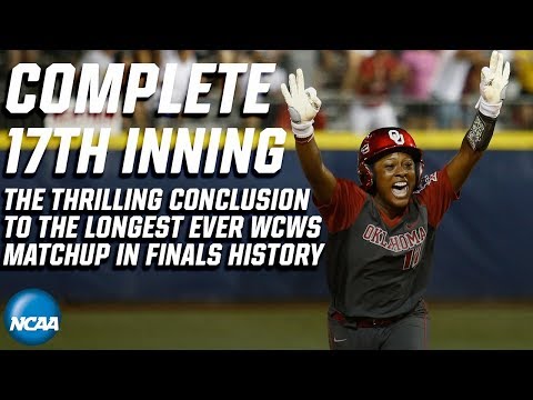 Shay Knighten home run leads Oklahoma to 17-inning WCWS win