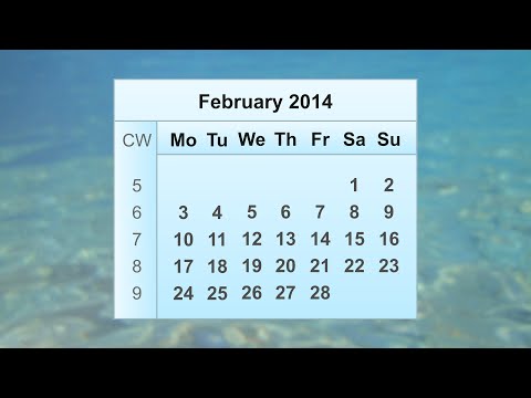 February 2014 Calendar
