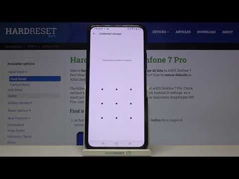 How to Clear Credentials on ASUS Zenfone 7 Pro – Wipe All Certificates