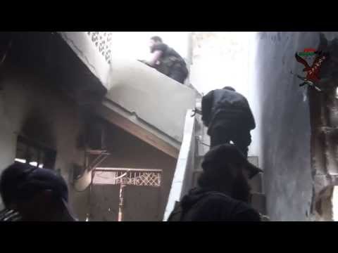 تمشيط لواء مغاوير الغوطة لعدد من مواقع قوات النظام في حي جوبر في مدينة دمشق