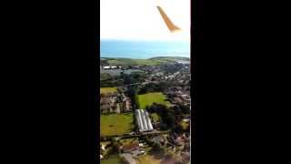 preview picture of video 'Aurigny Embraer-195 landing in Guernsey. 15/08/2014'