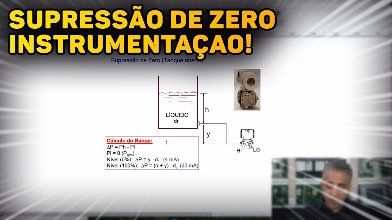 Supressão de Zero na Medição de Nível | Aula de Instrumentação!