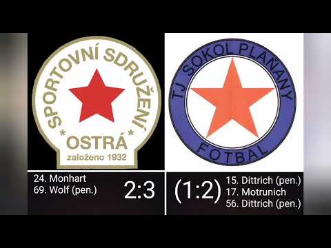 SS Ostrá - TJ Sokol Plaňany 2:3 (1:2) - penalty Václava Dittricha